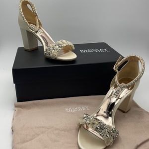 BADGLEY MISCHKA Finesse Ankle Strap Evening Shoe size 6 3F